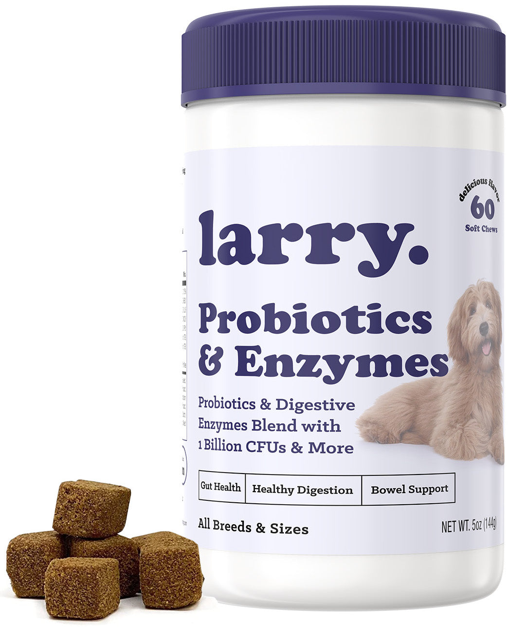 Larry Advanced Probiotics and Digestive Enzyme Chews